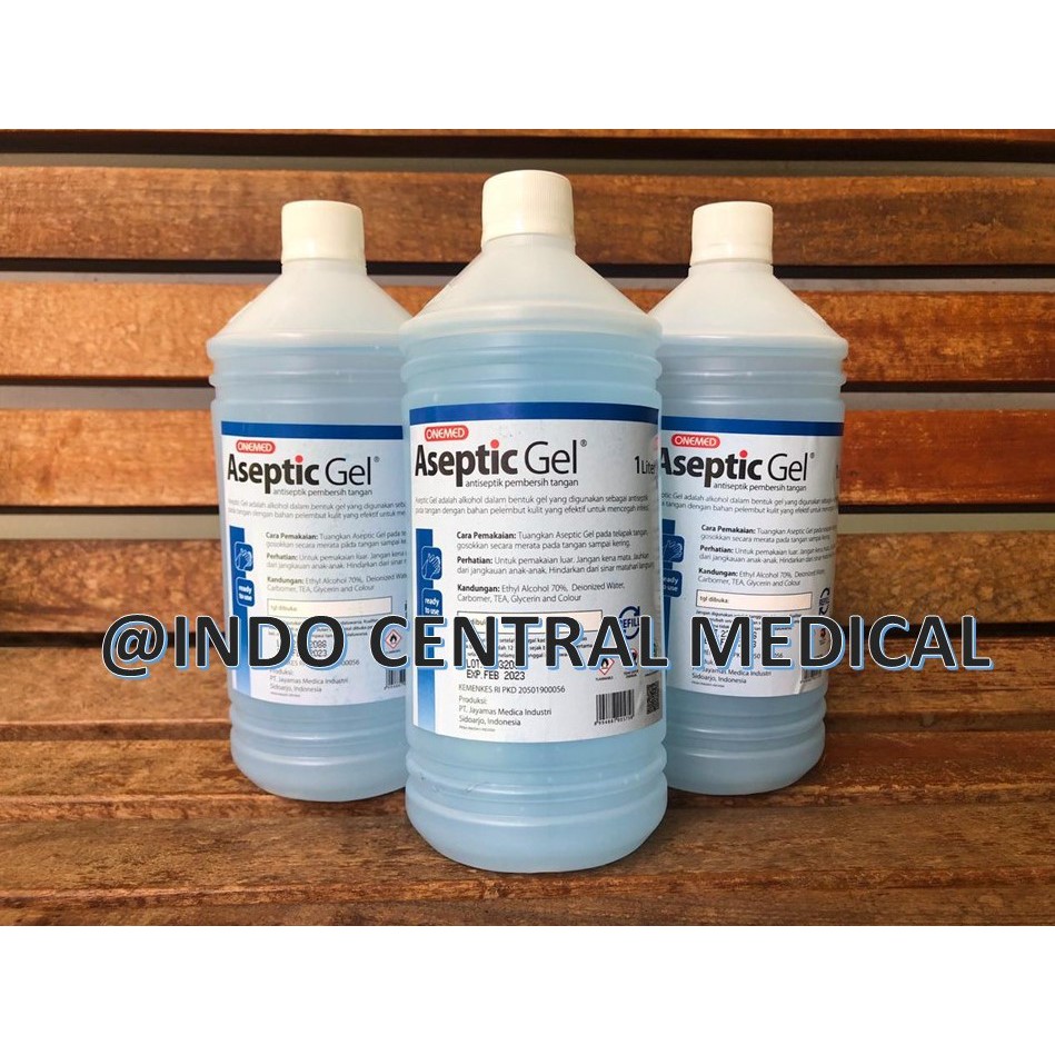 Jual ONEMED ASEPTIC GEL 1000 ML 1L REFILL HAND SANITIZER ORIGINAL