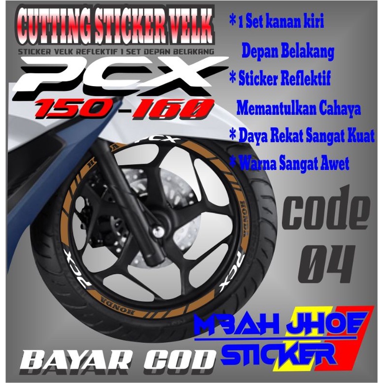 Jual Sticker Velk Honda Pcx 150 160 List Velk Honda Pcx 150 160 Bayar