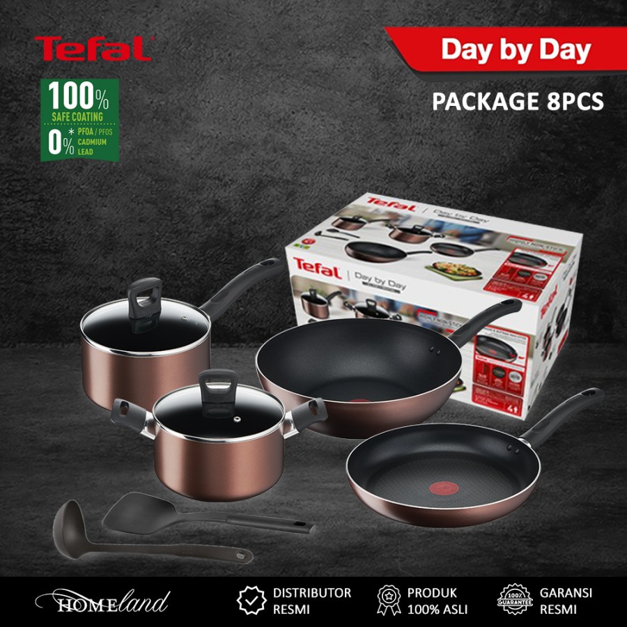 Jual Tefal Day By Day Set Panci Anti Lengket Wajan Induksi Shopee