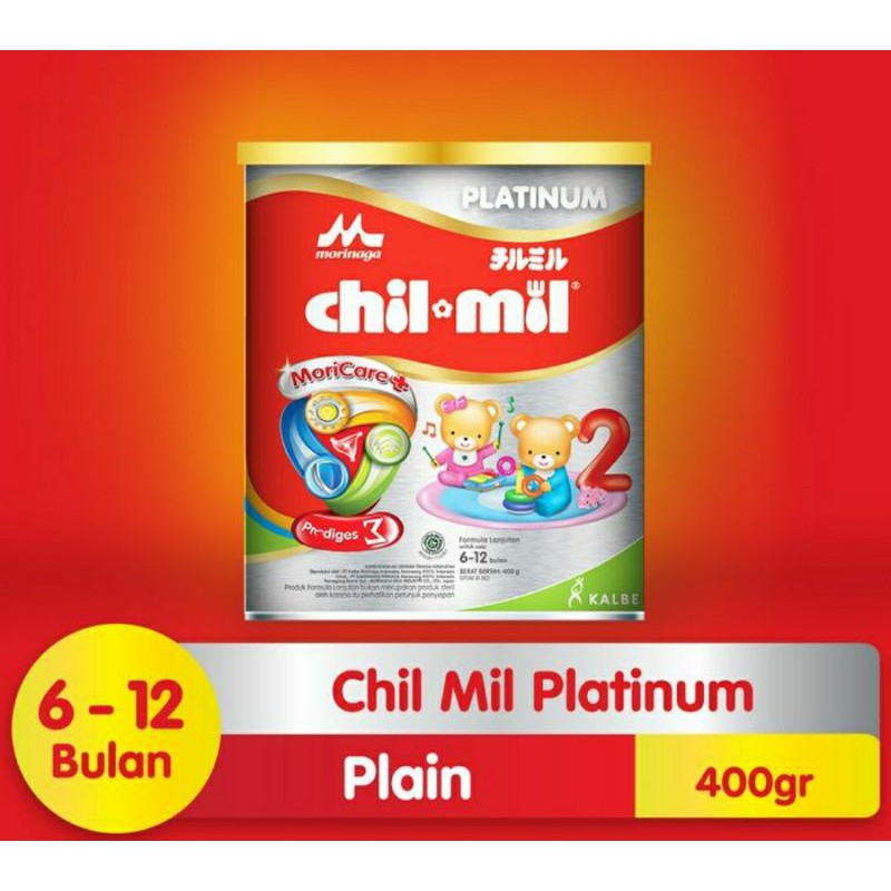 Jual Morinaga Chil Mil Platinum Plain Tahap 2 6 12 Bulan 400g