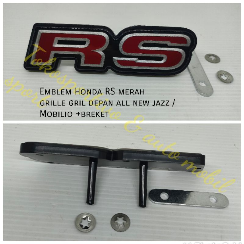 Jual Logo Emblem Tulisan Lambang Honda RS Merah Depan Grille Grill All