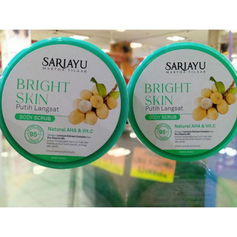 Jual Sariayu Bright Skin Putih Langsat Body Scrub Gr Shopee Indonesia