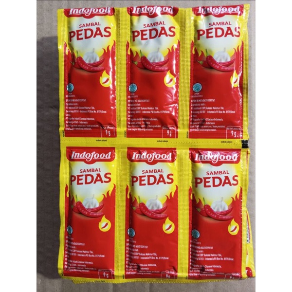 Jual Saos Sambel Pedas Indofood 36 Sachet 8gr Shopee Indonesia