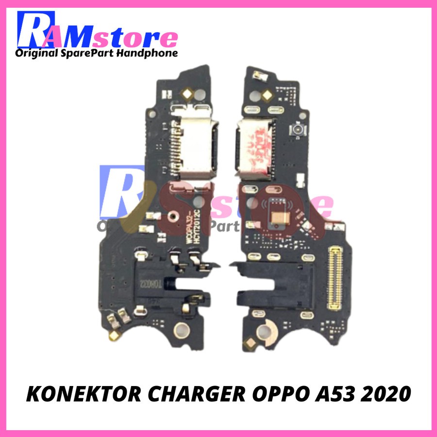 Jual PAPAN PCB KONEKTOR CAS CONECTOR CHARGER MIC ORIGINAL OPPO A53 A32