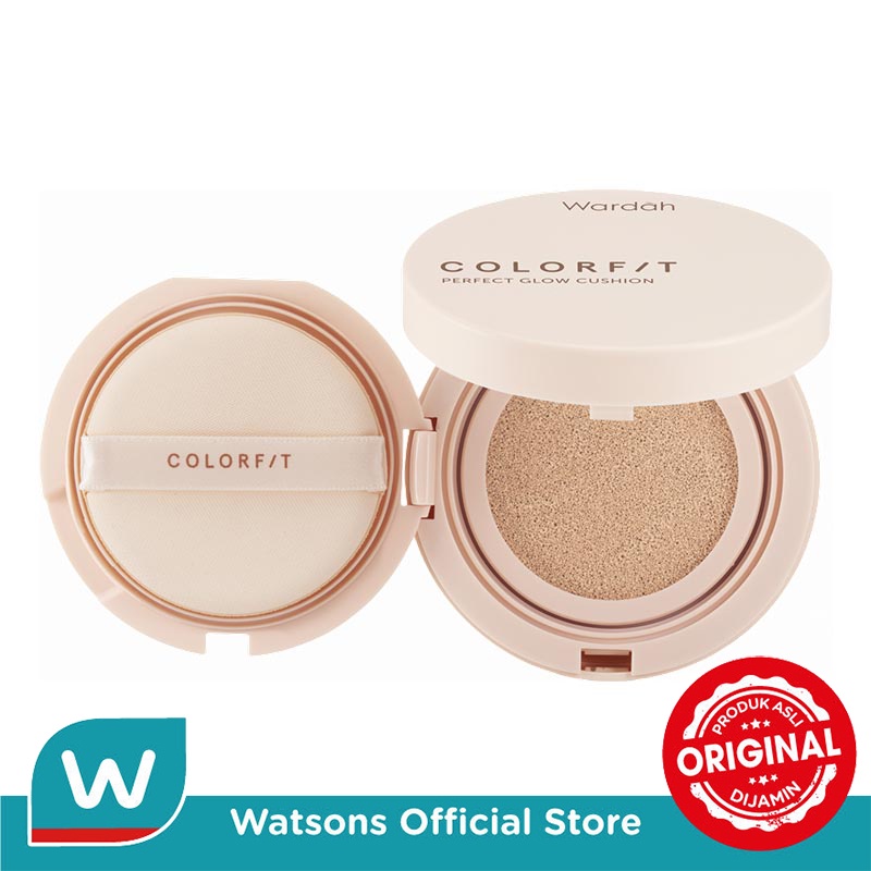 Jual Wardah Colorfit Perfect Glow Cushion N Light Ivory Shopee