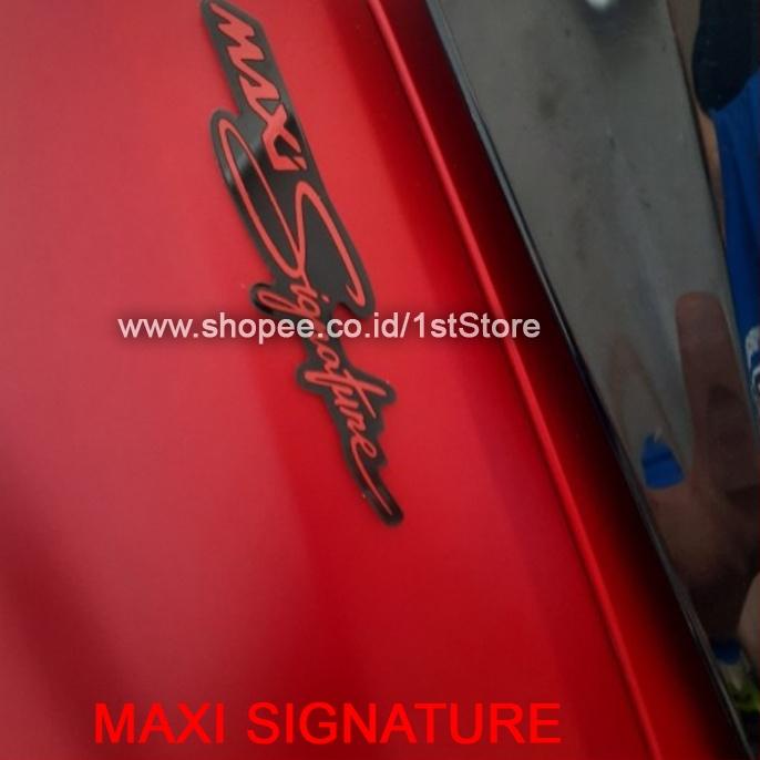 Jual EMBLEM 3D MAXI SIGNATURE LOGO TIMBUL YAMAHA MAXI SIGNATURE NMAX