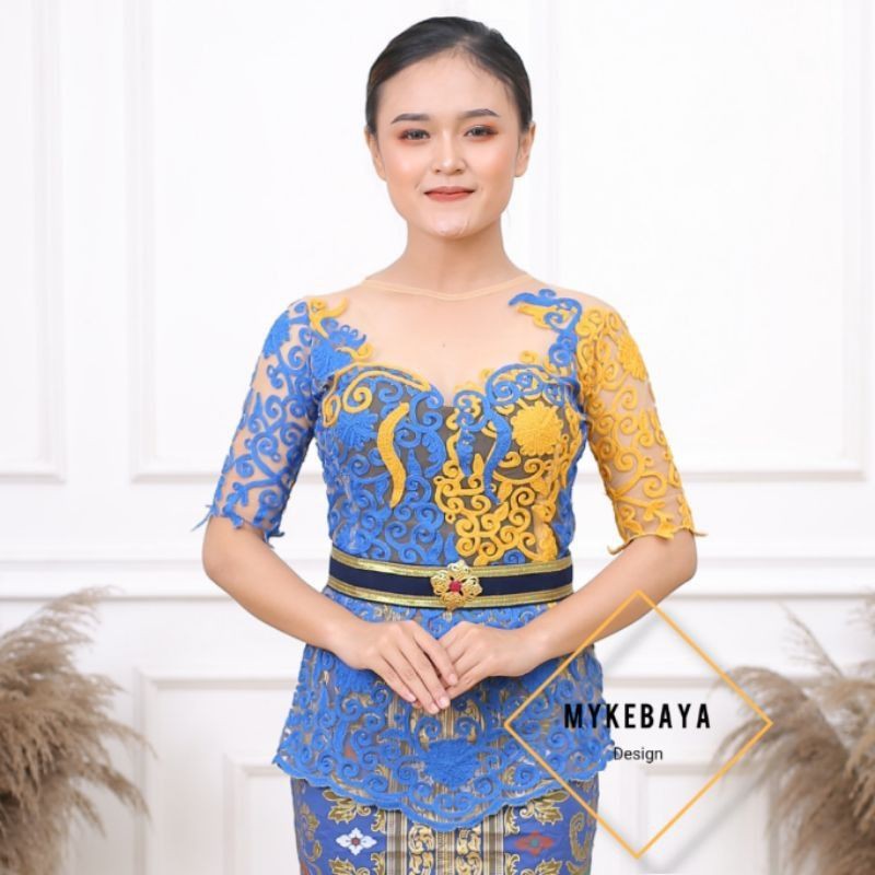 Jual Set Kebaya Couple Tunangan Wisuda Acara Adat Kondangan Tilestik