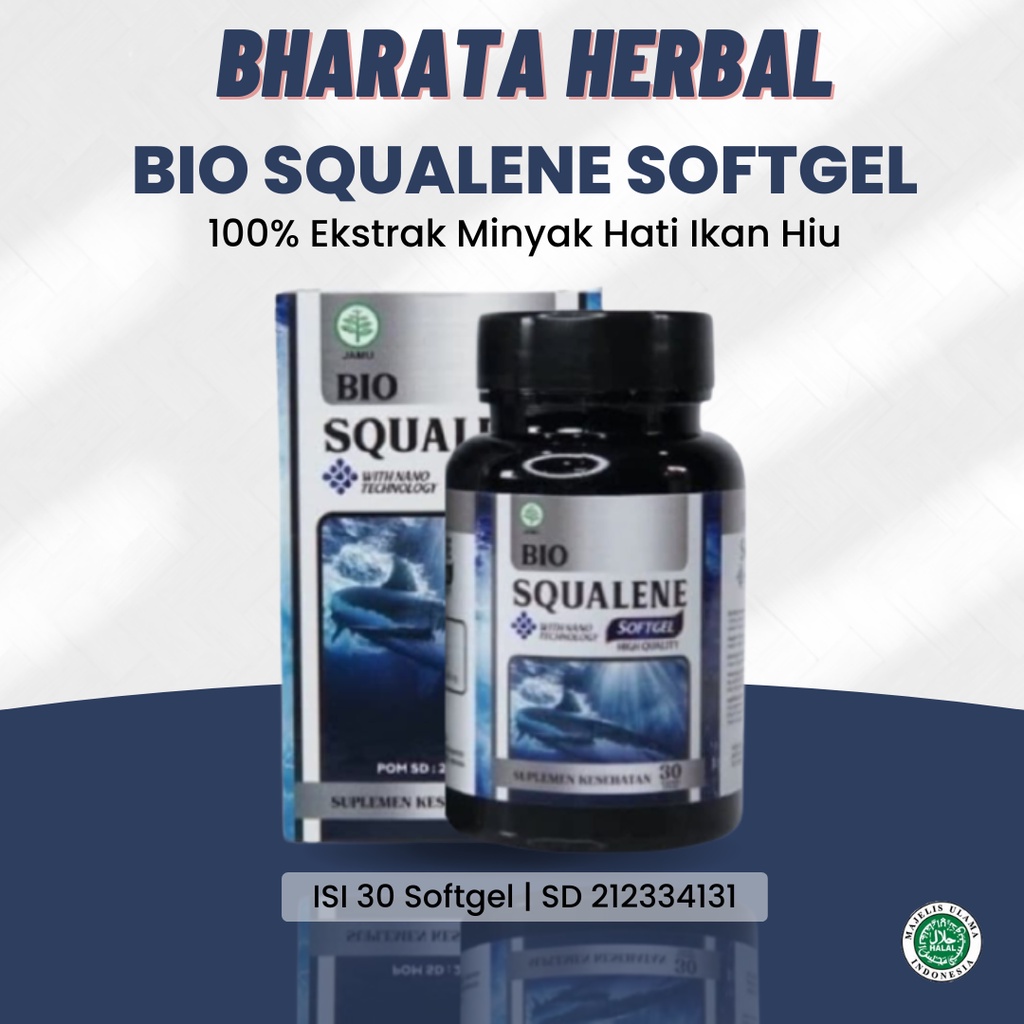 Jual BIO SQUALENE SOFTGEL 100 Minyak Hati Ikan Hiu Asli Minyak