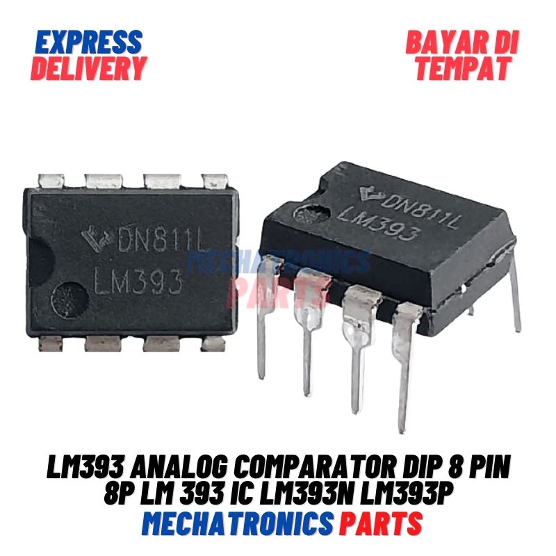 Jual LM393 Analog Comparator DIP 8 Pin 8p LM 393 IC LM393N LM393P