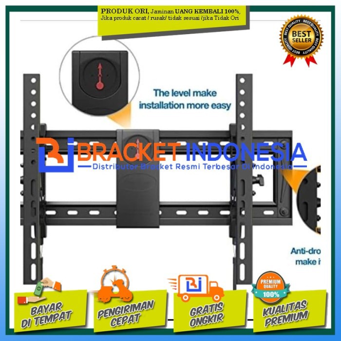 Jual Braket LED TV Curved UHD 55 Sampai 80 DF80 T Import Water Pass