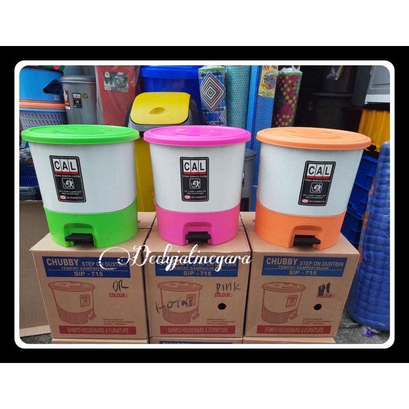 Jual Shinpo Tempat Sampah Injak Liter Tempat Sampah Chubby Sip