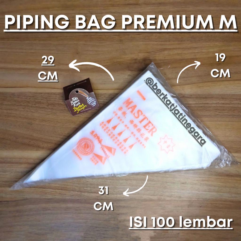 Jual Plastik Segitiga Piping Bag Premium Medium Isi Lembar