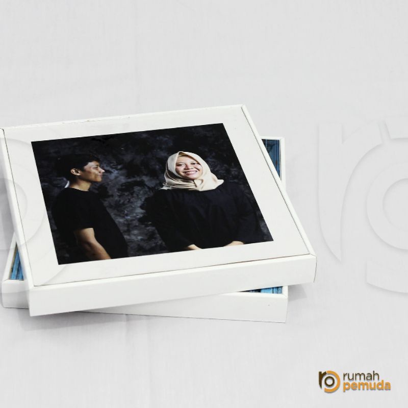 Jual Paket Cetak 20x20 Cm Laminasi Frame Foto Blok Photo Block Satuan