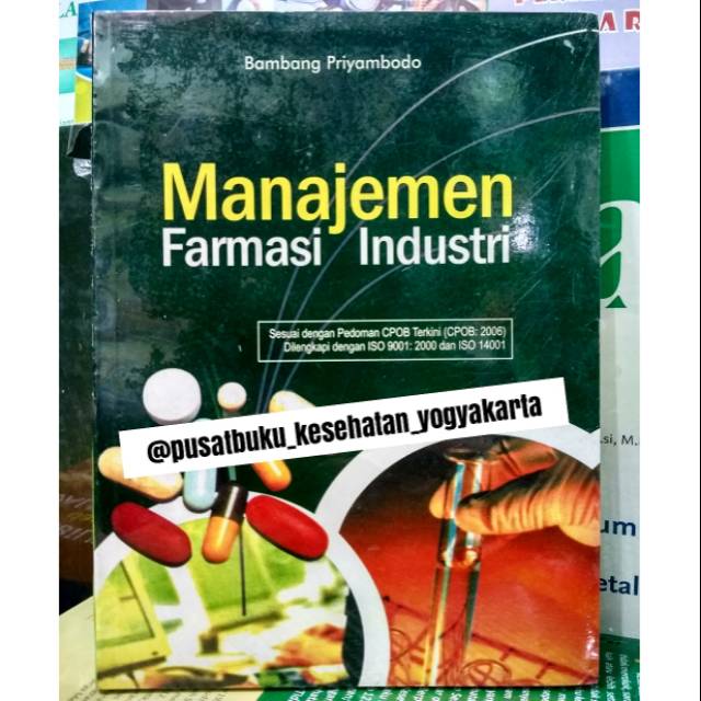 Jual Buku Manajemen Farmasi Industri Bambang Priyambodo Termurah