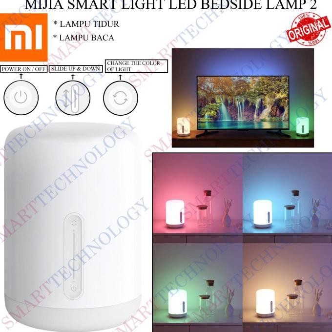 Jual XIAOMI MIJIA BEDSIDE LAMP 2 LED SMART NIGHT LAMPU TIDUR ORIGINAL