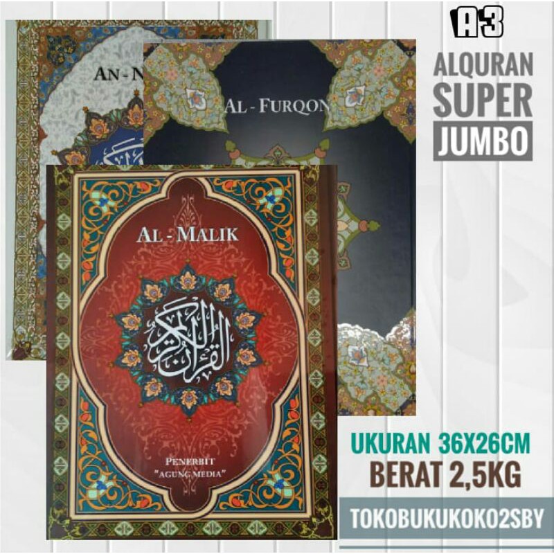 Jual Alquran Jumbo Al Mulk Penerbit Agung Media Shopee Indonesia