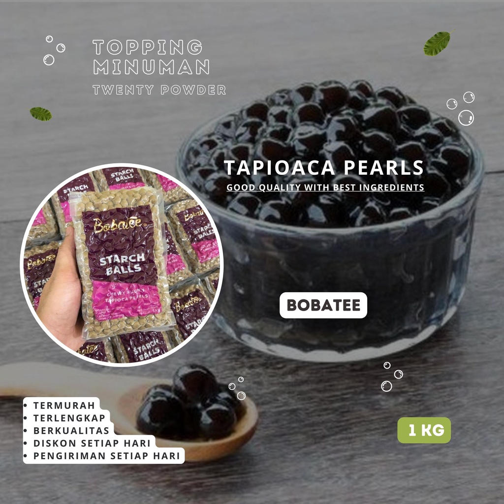 Jual Bobatee 1kg Boba Pearl Bubble Pearl Topping Boba Shopee