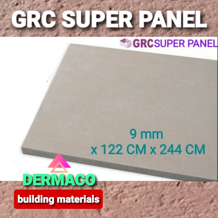 Jual GRC SUPER PANEL 9 Mm SUPER PANEL GRC 122 CM X 244 CM GRC BOARD