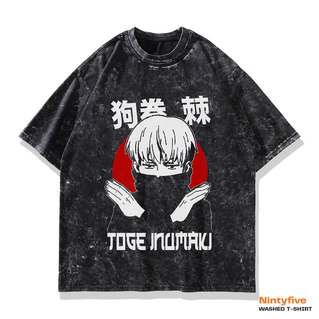 Jual Baju Jujutsu Kaisen Toge Inumaki Sand Wash Oversized Kaos Anime