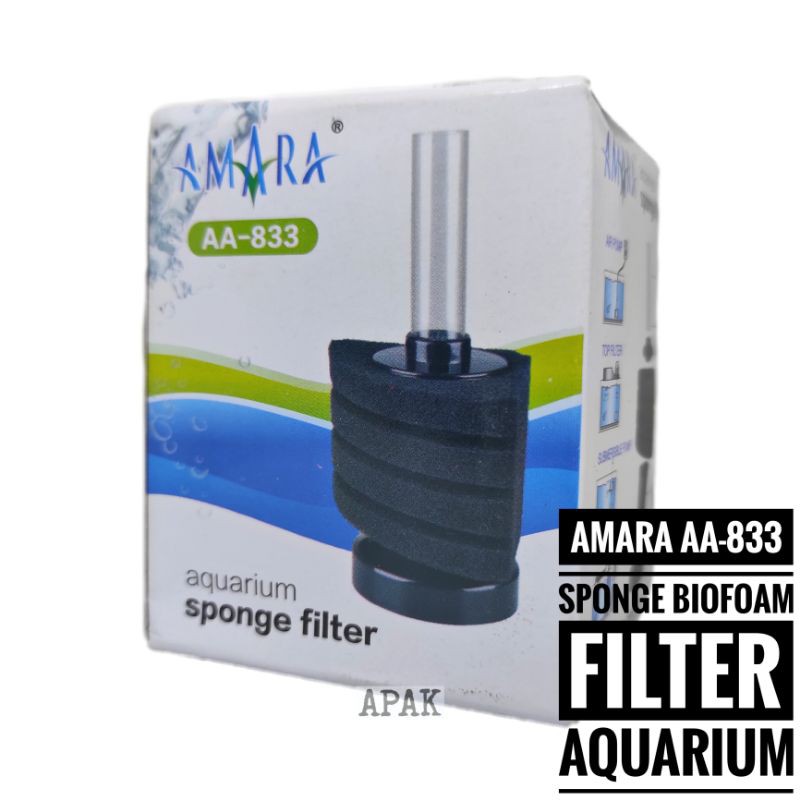 Jual Amara AA 833 AA833 Sponge Biofoam Filter Busa Aquarium Aquascape