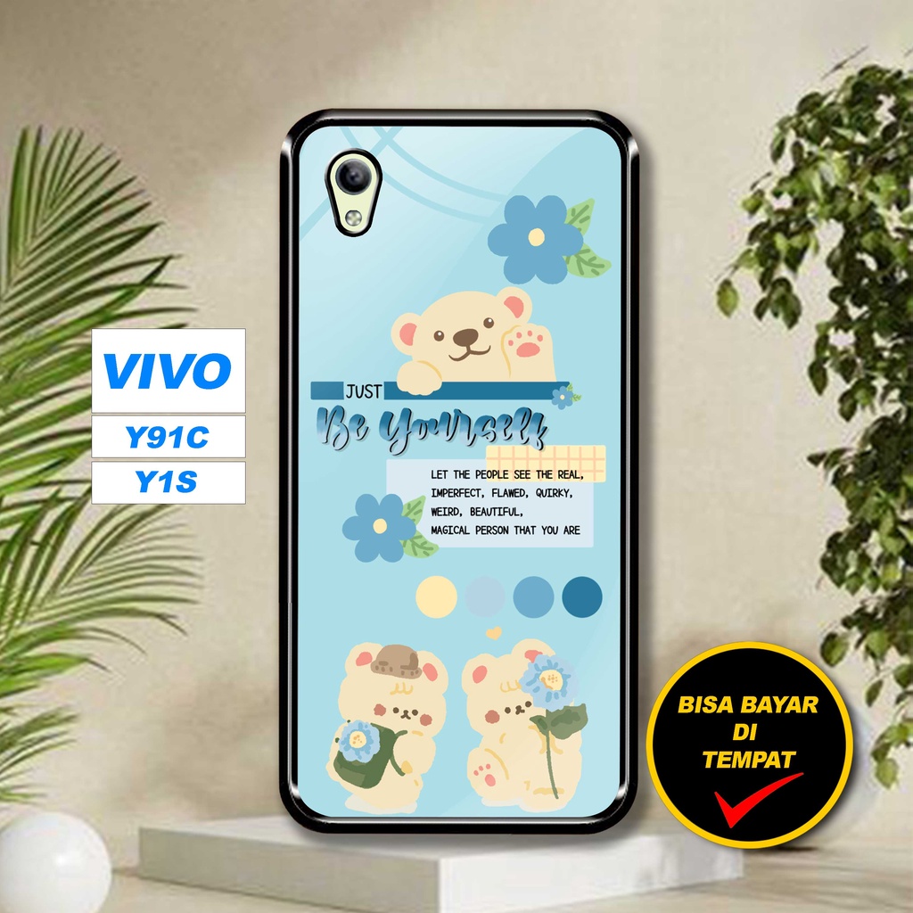 Jual SRC Case Hardcase Vivo Y91C Y1S Motif Aesthetic Cute Glossy 2D