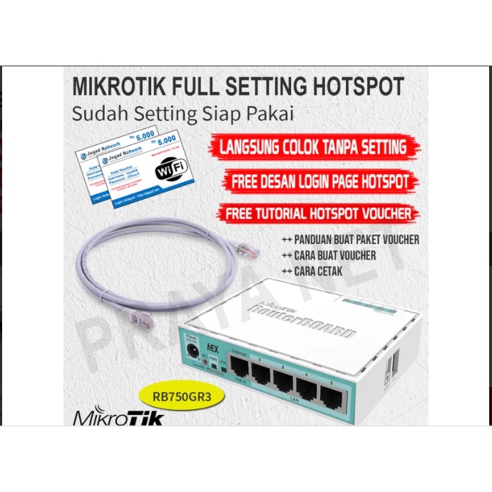 Jual Mikrotik Rb Gr Full Setting Server Hotspot Desain Siap Pakai