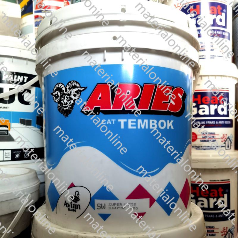 Jual Avian ARIES Avitex Cat Tembok Plafon Triplek Warna Putih Pail Pel