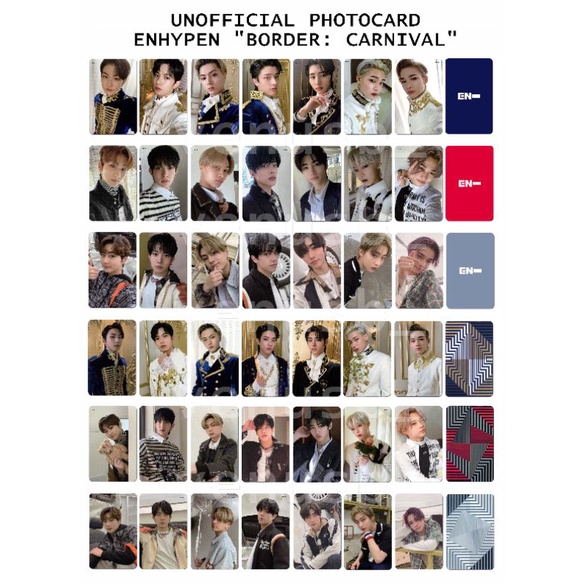 Jual Cek Deskripsi Unofficial Photocard Album Border Carnival