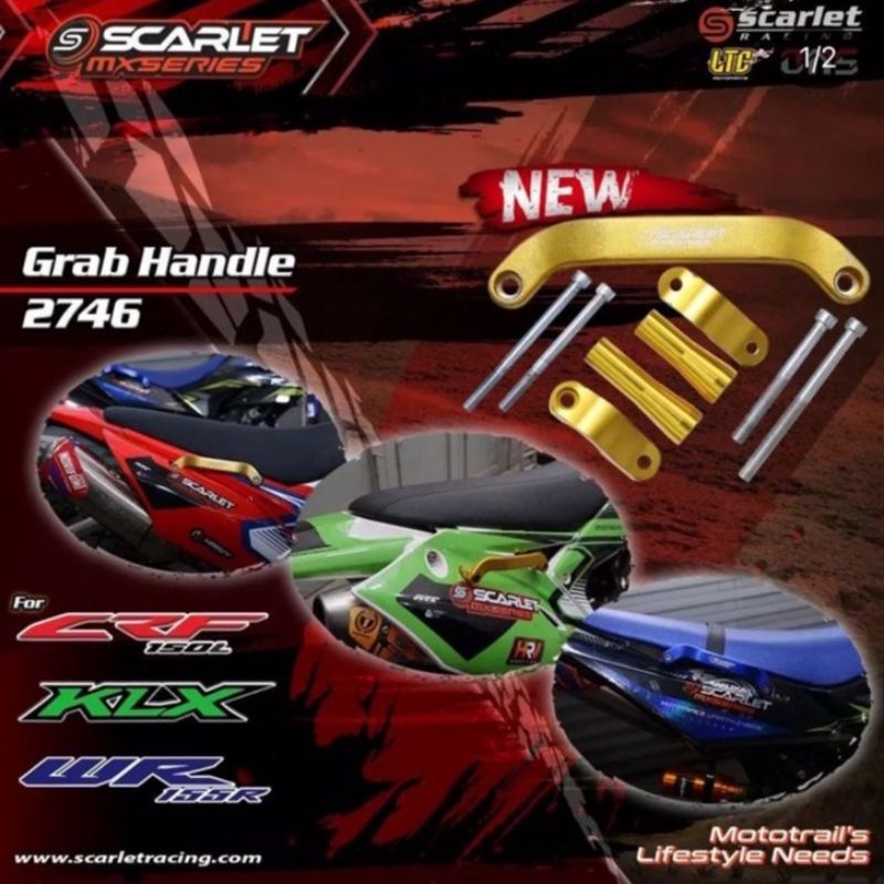 Jual Grab Handle Universal Crf Klx Wr Dll Scarlet Racing Pegangan Body