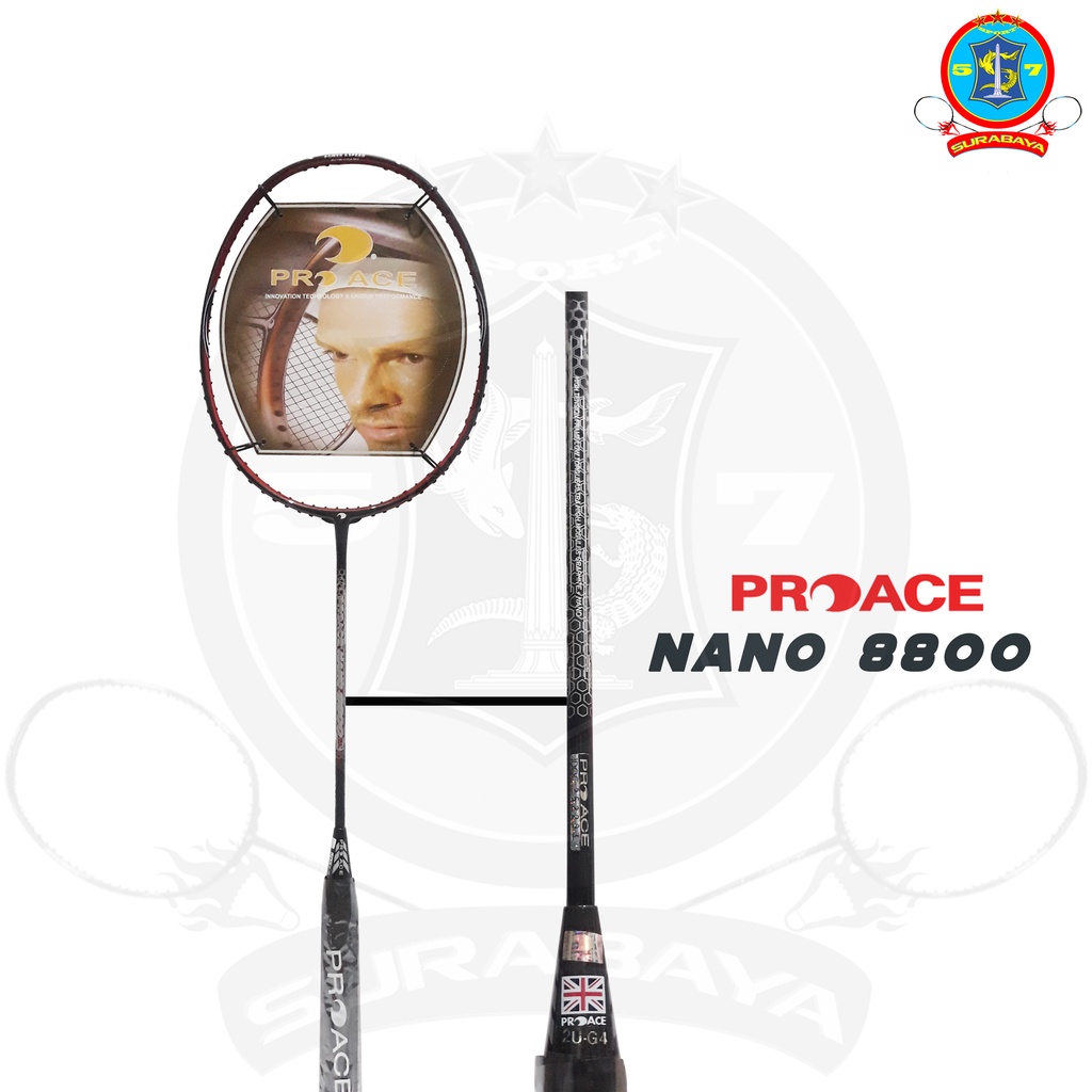 Jual Raket Badminton Pro Ace Nano Original Bonus Komplit Shopee