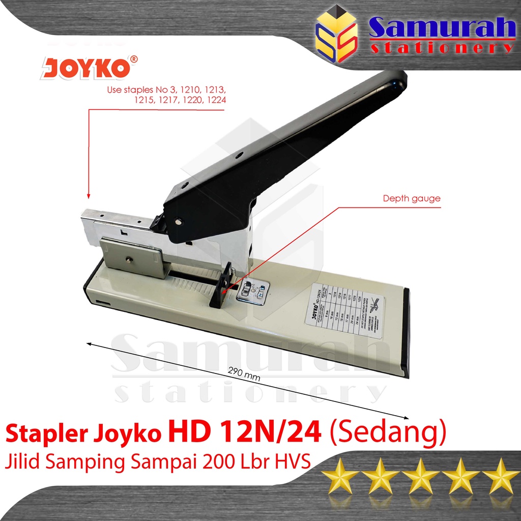 Jual Stapler Joyko HD 12N 24 Sedang Mesin Staples Jilid HD 12N 24