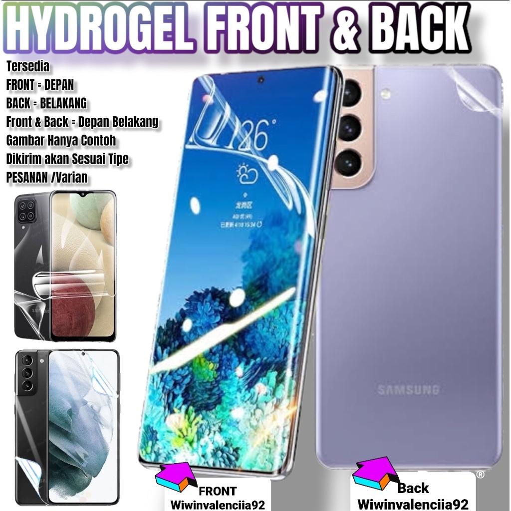 Jual Hydrogel Fullset Infinix Zero Zero G Zero X Pro