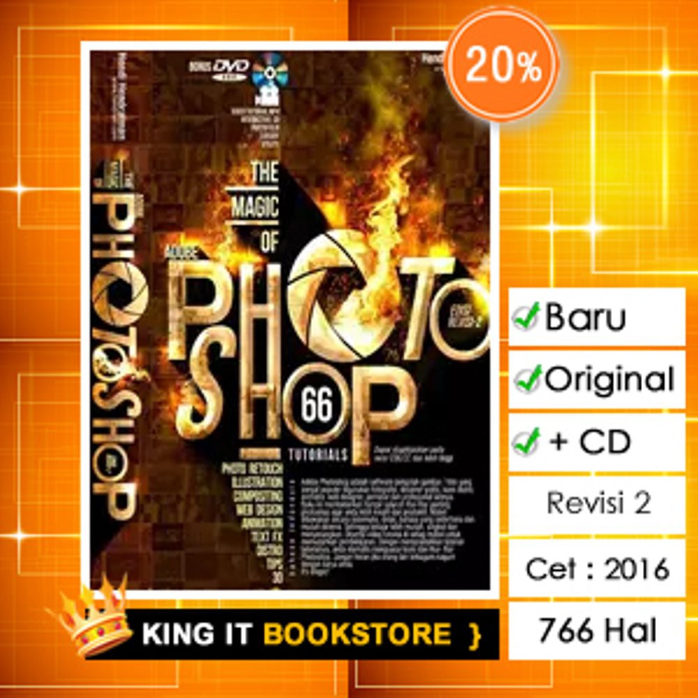 Jual Buku The Magic Of Adobe Photoshop Tutorials Edisi Revisi Dvd