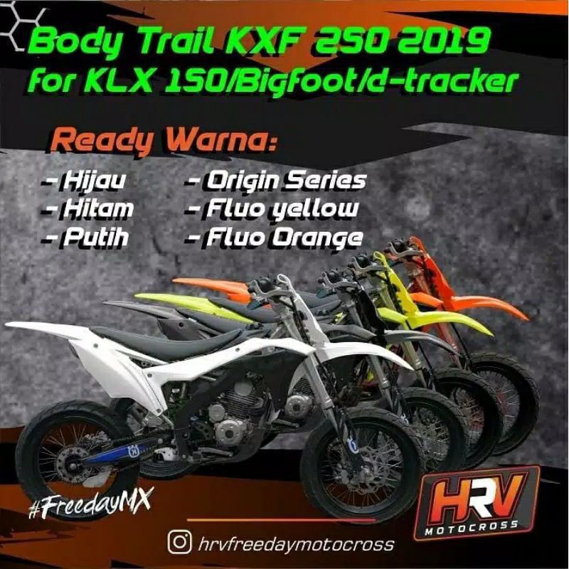 Jual Body Set Cover Body HRV KXF KX 250 PNP KLX DTRACKER 150 Body