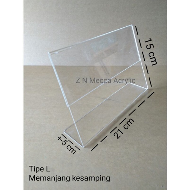 Jual Akrilik Mika A Tempat Brosur Tend Standing Potraitet Card Acrylic