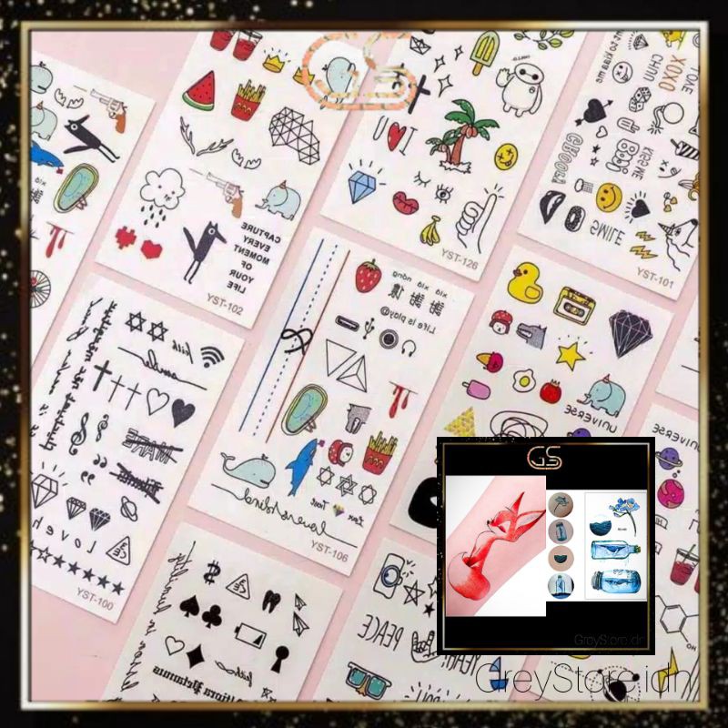 Jual TATO TEMPORARY Sementara Waterproof 10 5cm6cm TEMPORARY TATTOO