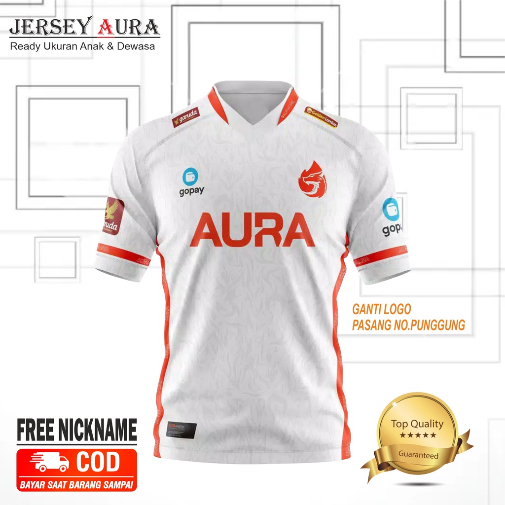 Jual Jersey Aura Terbaru Custom Free Nickname Jersey Gaming Aura Kaos