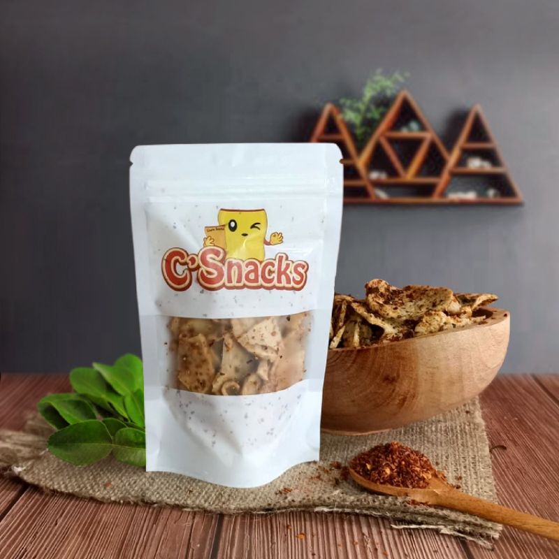 Jual Camilan Gurih Basreng Crispy Rasa Pedas Daun Jeruk Kemasan Gr