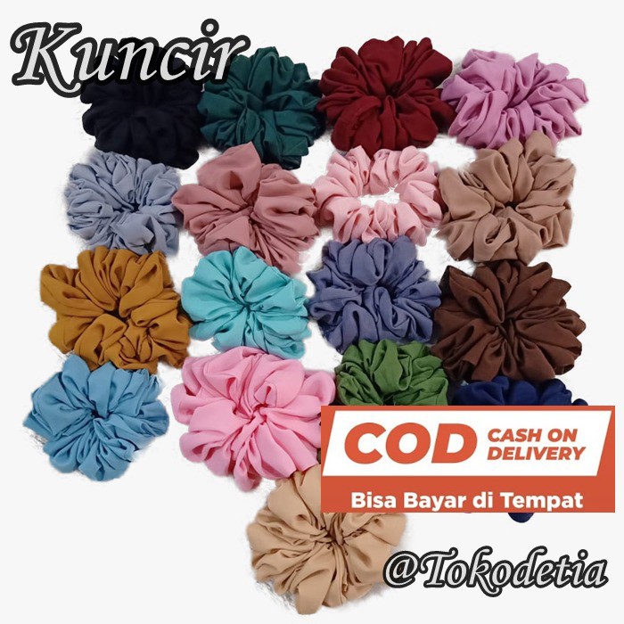 Jual Scrunchie Kuncir Ikat Rambut Hijab Iner Hijab Cemol Cepol Shopee