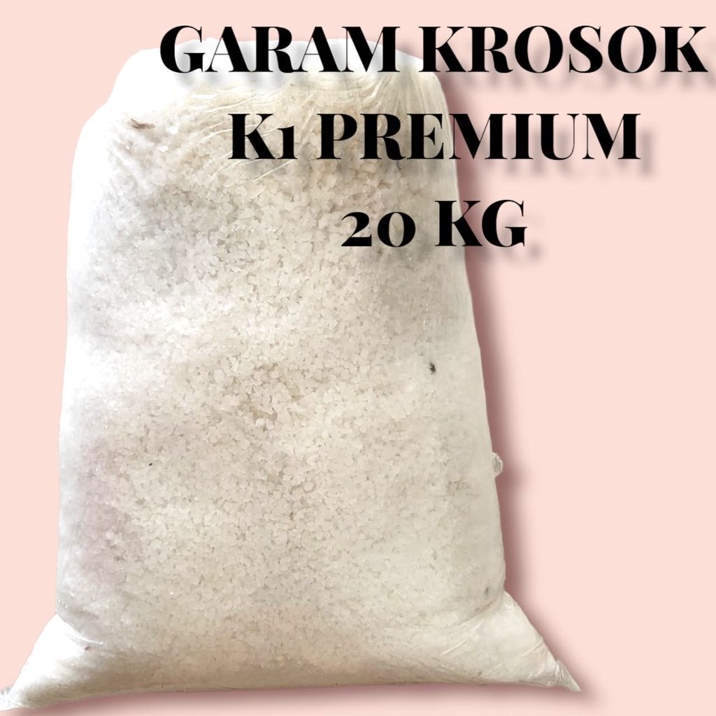 Jual 20 KG Garam Krosok Madura Kualitas Premium Garam Ikan Garam