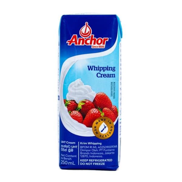 Jual ANCHOR UHT WHIPPING CREAM 250ML Shopee Indonesia