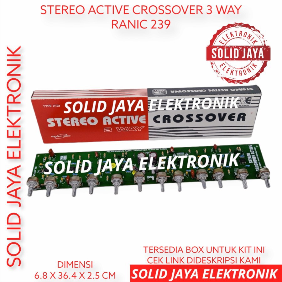 Jual KIT CROSSOVER AKTIF 3 WAY STEREO ACTIVE CROSOVER KROSOVER RANIC