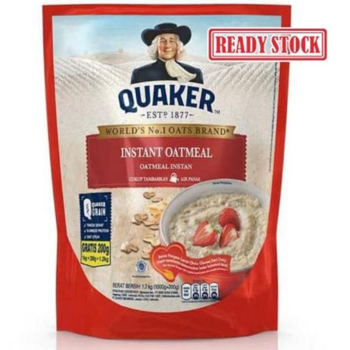 Jual Quaker Instant Oatmeal 1200G Shopee Indonesia