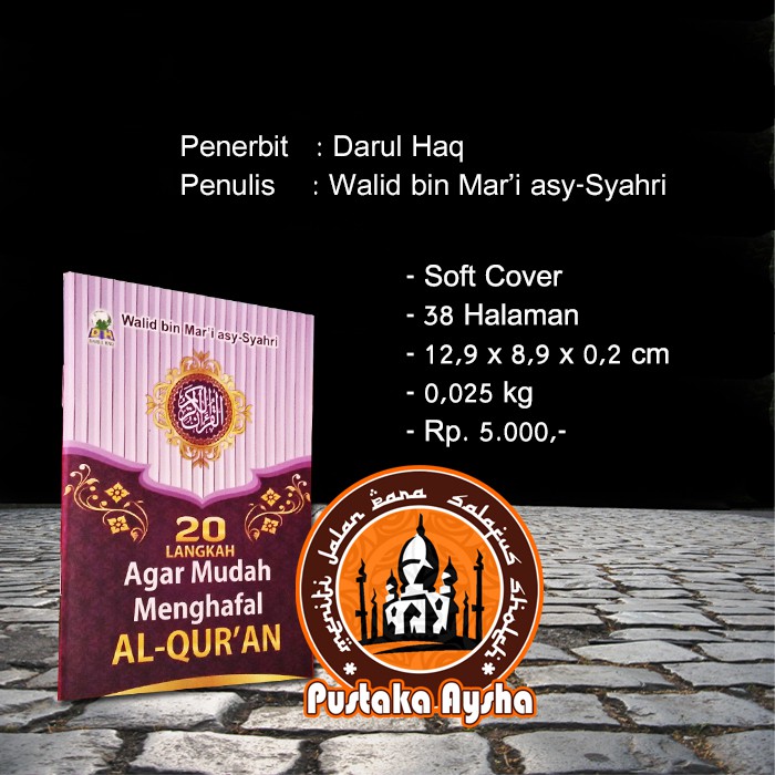 Jual Buku 20 Langkah Agar Mudah Menghafal Al Quran Darul Haq