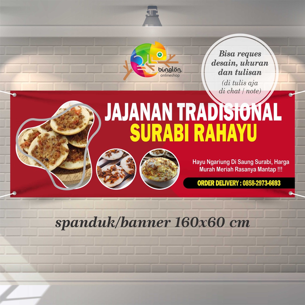 Jual Spanduk Banner Jajanan Tradisional Surabi Shopee Indonesia