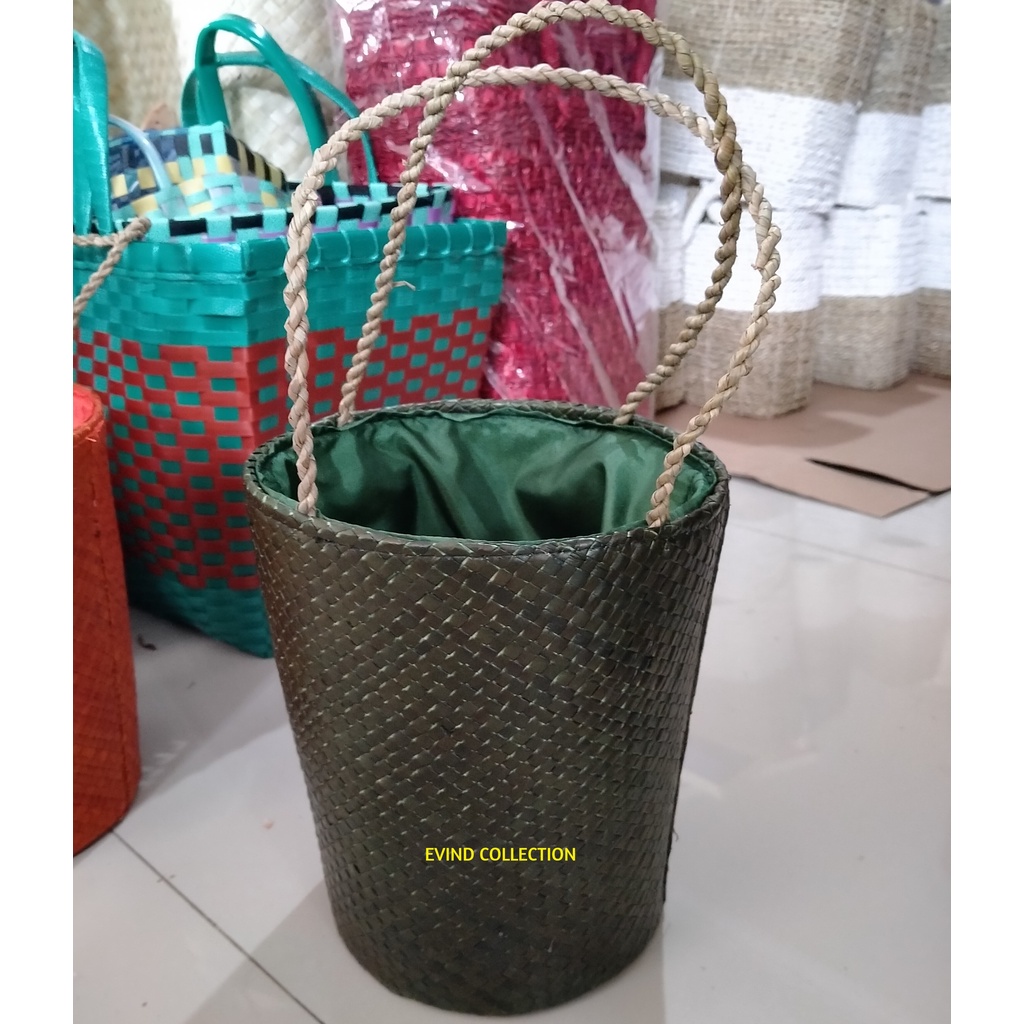 Jual Keranjang Parcel Anyaman Pandan Isi Toples Tas Hampers Lebaran