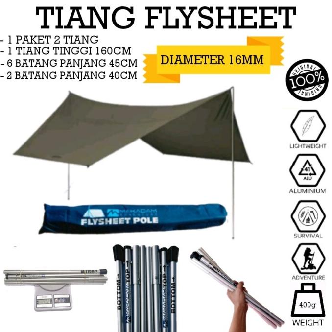 Jual Tiang Flysheet Frame Fly Sheet Tenda Alumunium Set Shopee Indonesia