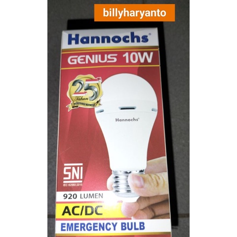 Jual Hannochs Genius Watt Lampu Led Otomatis Lampu Emergency Ac