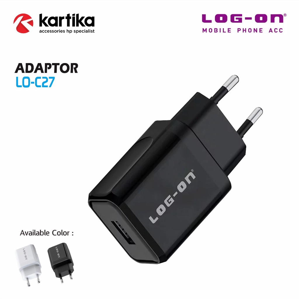 Jual LOG ON LO C27 Adaptor With Auto ID Technology Output Up To 2 4A