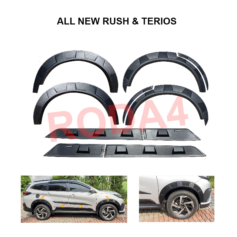 Jual Over Fender All New Rush Terios Body Kit Model Rockford Shopee